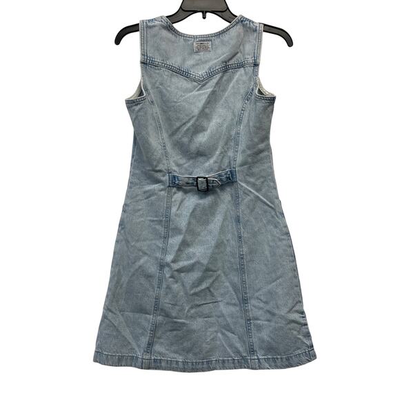 Levi's Women's Vianna Denim Button Front Vest Dress Light Wash Size Small - Picture 3 of 6